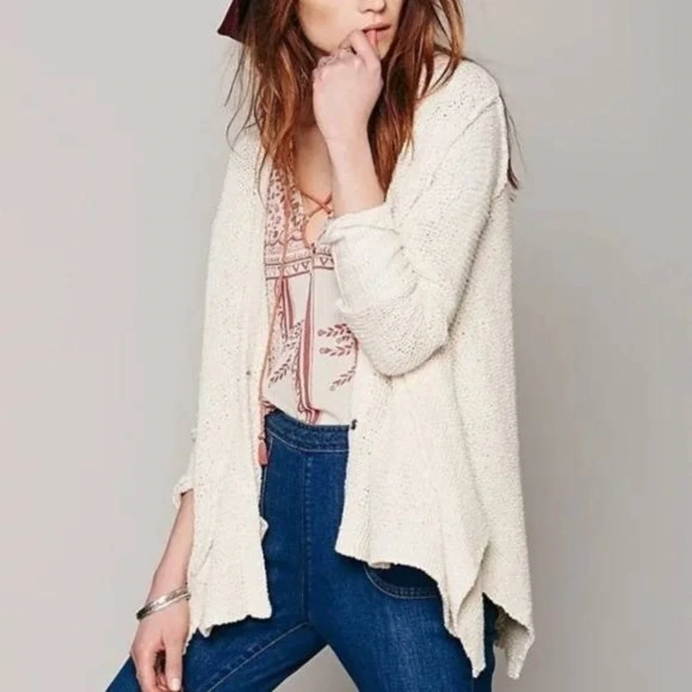 ASO Taylor Swift Free People Baja‎ Circle Back Cardigan Cream S